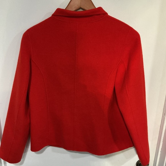 Talbots Lightweight Wool Blend Button Down Jacket Or Blazer, Red, 2, Soft - Picture 5 of 7